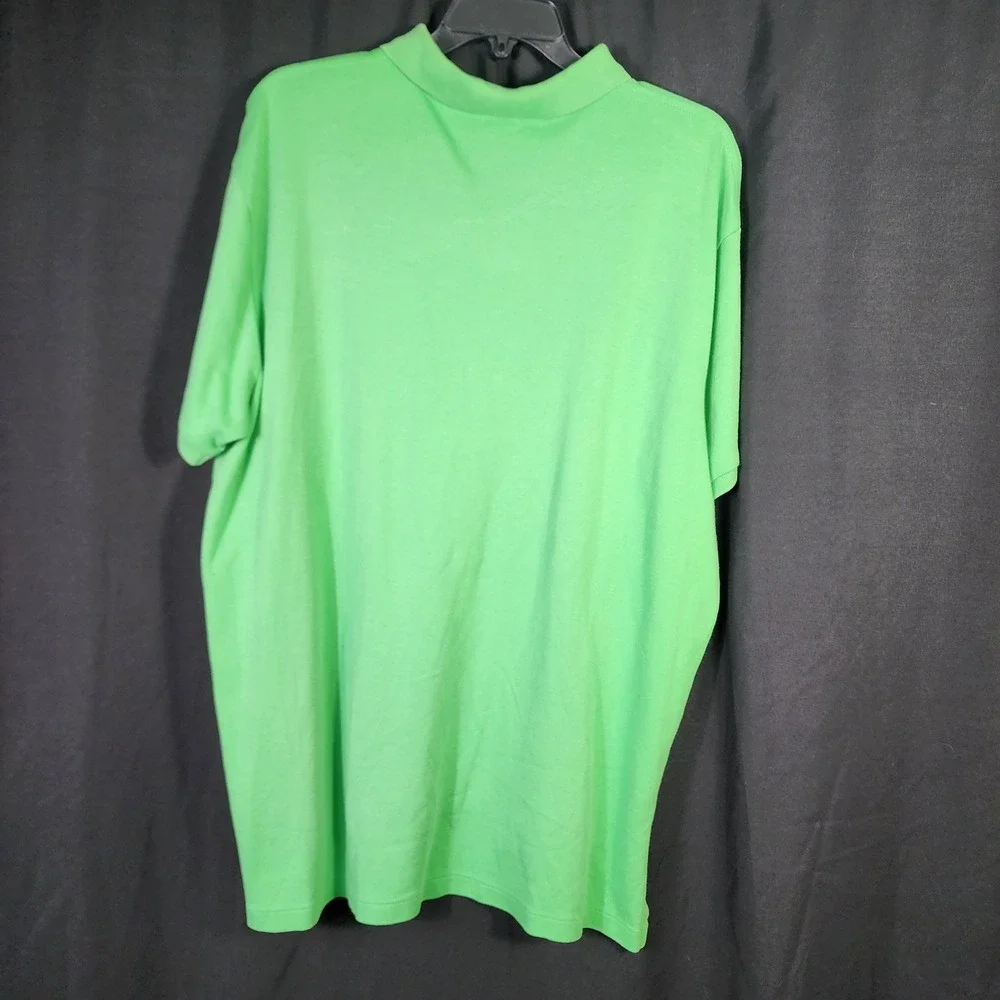Polo Ralph‎ Lauren Mens XL Green Custom Fit Pink Pony Pique Short Sleeve Shirt